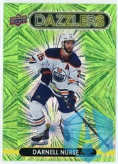 2021-22 Upper Deck Dazzlers #DZ-20 Green Darnell Nurse Edmonton Oilers